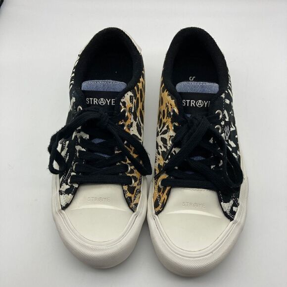 Straye Cheetan Print Flame Lace Up Men’s Sneakers Size 7,5 - Picture 3 of 14
